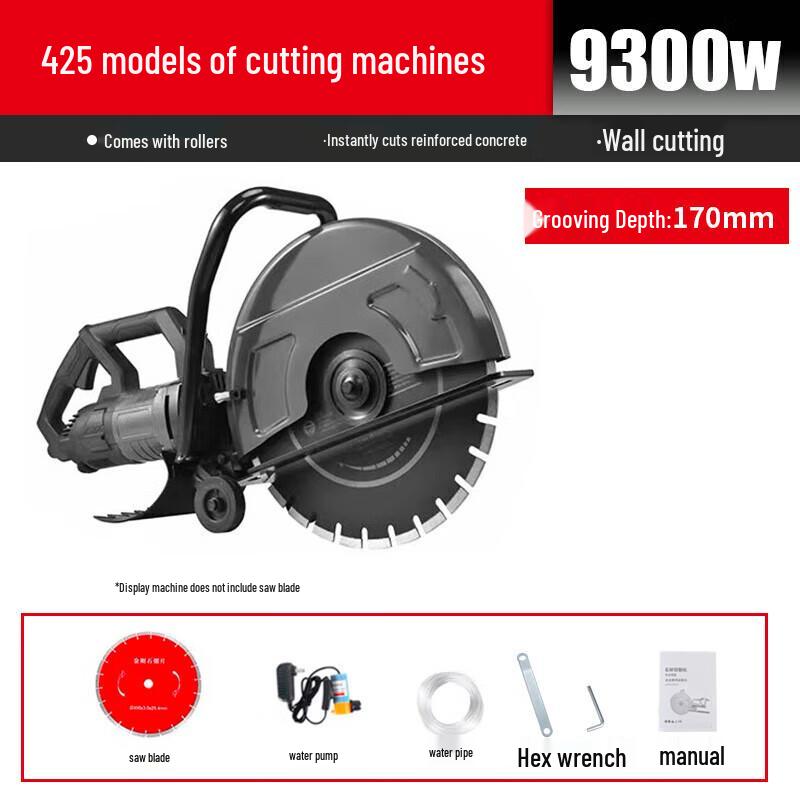 

Nuoshuer Single-Blade Concrete Grooving Machine CN plug (adapter included)