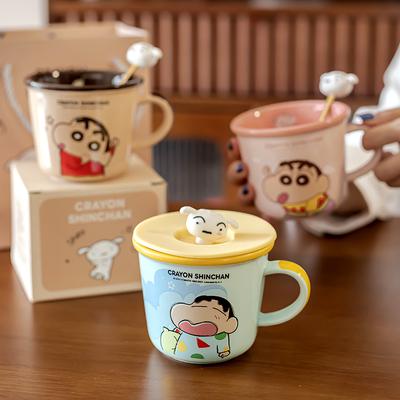 Tazza in Ceramica Carina Bambini con Scala Crayon Shin Shin Tazza Acqua Coppia Caffè Tazza Colazione Regalo di Compleanno