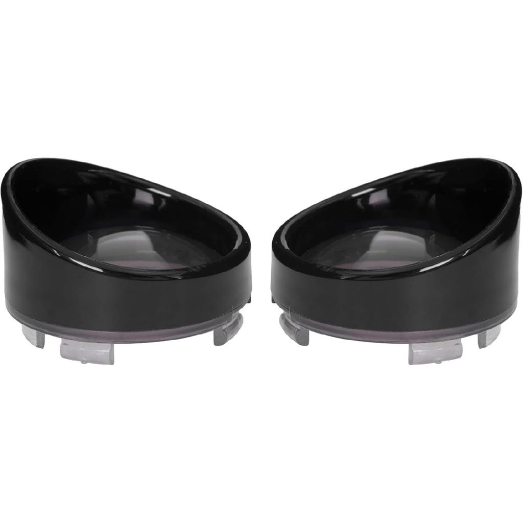 HDBUBALUS Smoked Turn Signals Lens Cover Visor Bezels Light Covers Indicators Lens Fit for Harley Touring FLHX Sportster Softail Dyna Gloss Black