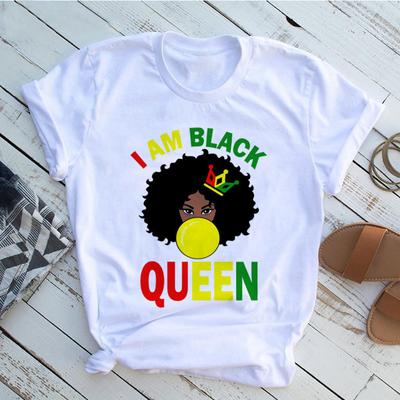 Ein Kind Gottes Eine Frau des Glaubens Frau T-Shirt Gelb Damen Kleidung Afrikanisches Schwarzes Mädchen Monat der Geschichte Weibliches T-Shirt Melanin T-Shirt
