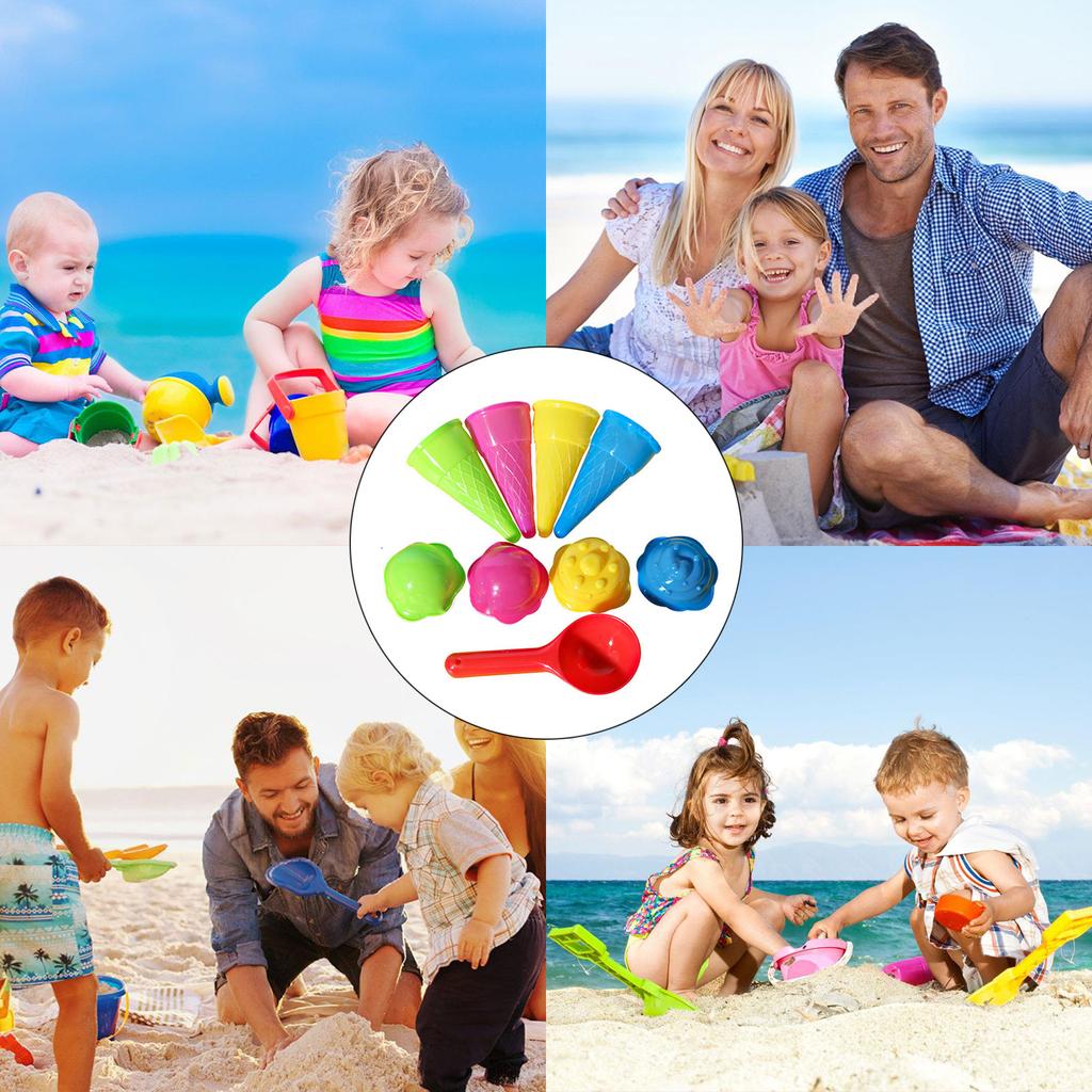 Children Beach Toy Ice Cream Mold for Kids Ice Cream Maker for Gardening Snow Backyard Kids Beach Gadgets Sand Tool