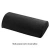 Black Semicircle Natural Pillow For Neck Support Portable And Breathable Wide Application Supportive