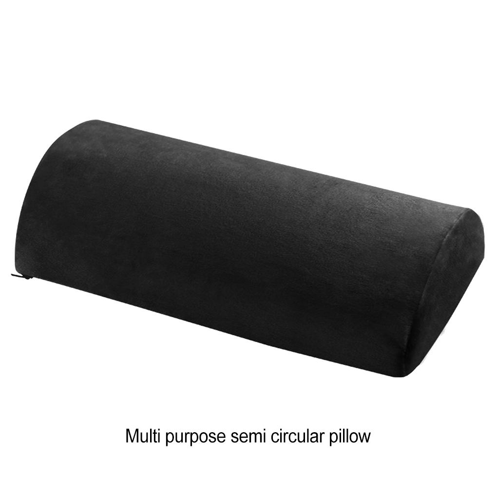 Black Semicircle Natural Pillow For Neck Support Portable And Breathable Wide Application Supportive