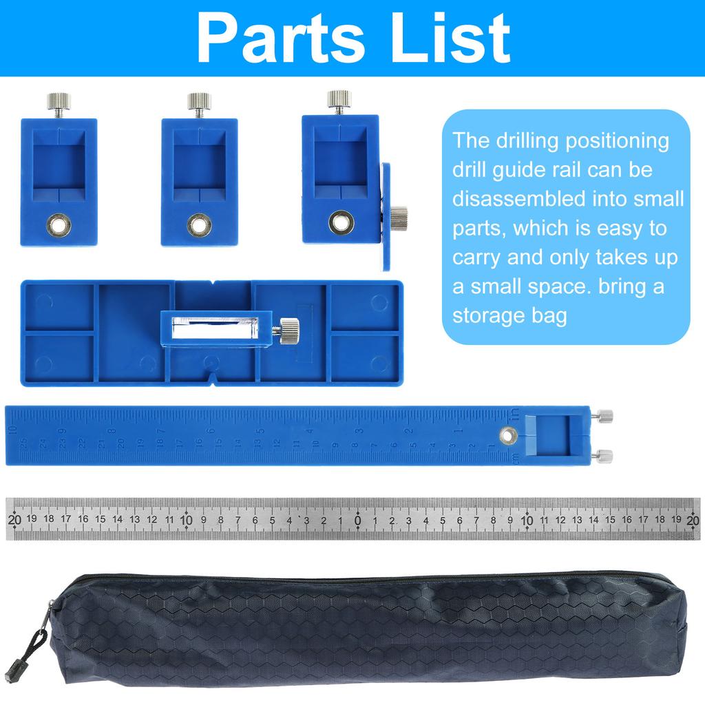 Cabinet Hardware Jig Woodworking Drill Punch Locator Jig Drill Guide Cabinet Handle Knob Template Locator Hole Punch Tool