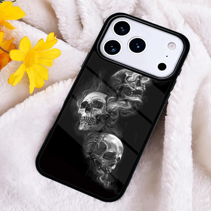 

Чехол для телефона в стиле Череп с глазами-бриллиантами Для iPhone 17 16 Pro Max 15 14 Pro 11 12 13 XR XS 6 7 8 Plus Ударопрочный Чехол iPhone 14