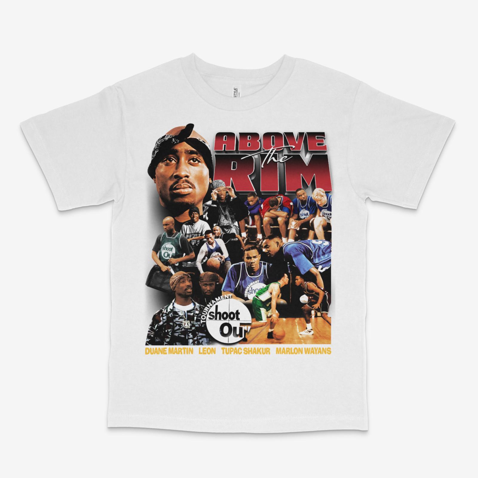 

Above the Rim Shootout White Tee 5XL різнокольоровий