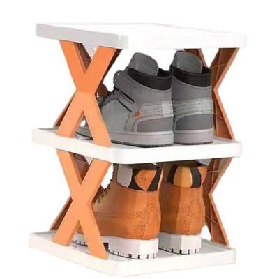 Shoe Rack Foldable Plastic Multi Layer Stylish Simple Easy To Install Shoe Shelf for Living Room