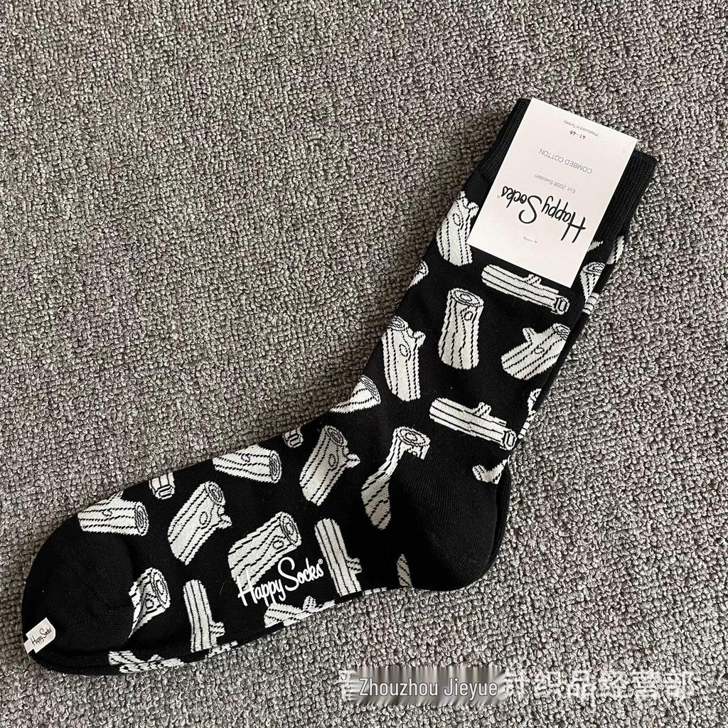 Hippy Happy Ανδρικές Ευέλικτες Μοντέρνες Μόδες Κάλτσες Μήκους Μέσης Γάμπας από Βαμβάκι