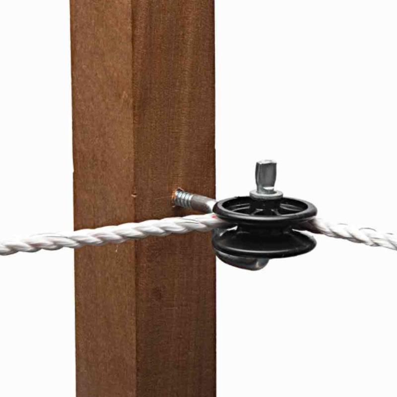 Electronic Fence Corner Insulator for Wooden Stakes