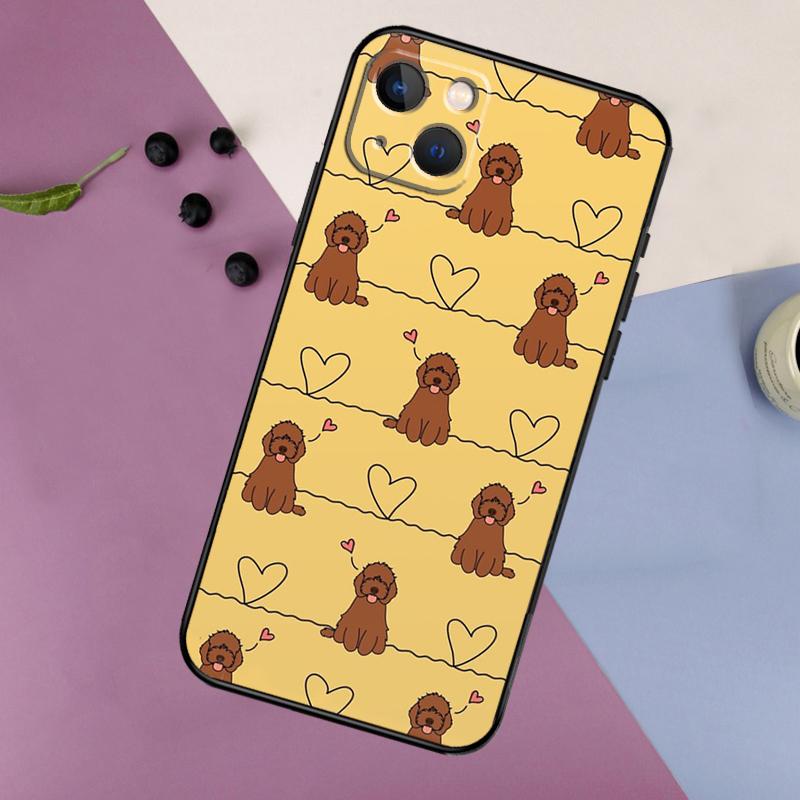 Brown Cockapoo Silicone Case For IPhone 18 17 15 14 13 12 11 Pro Max 16 Plus 12 13 Mini 16e 17 Air Back Cover