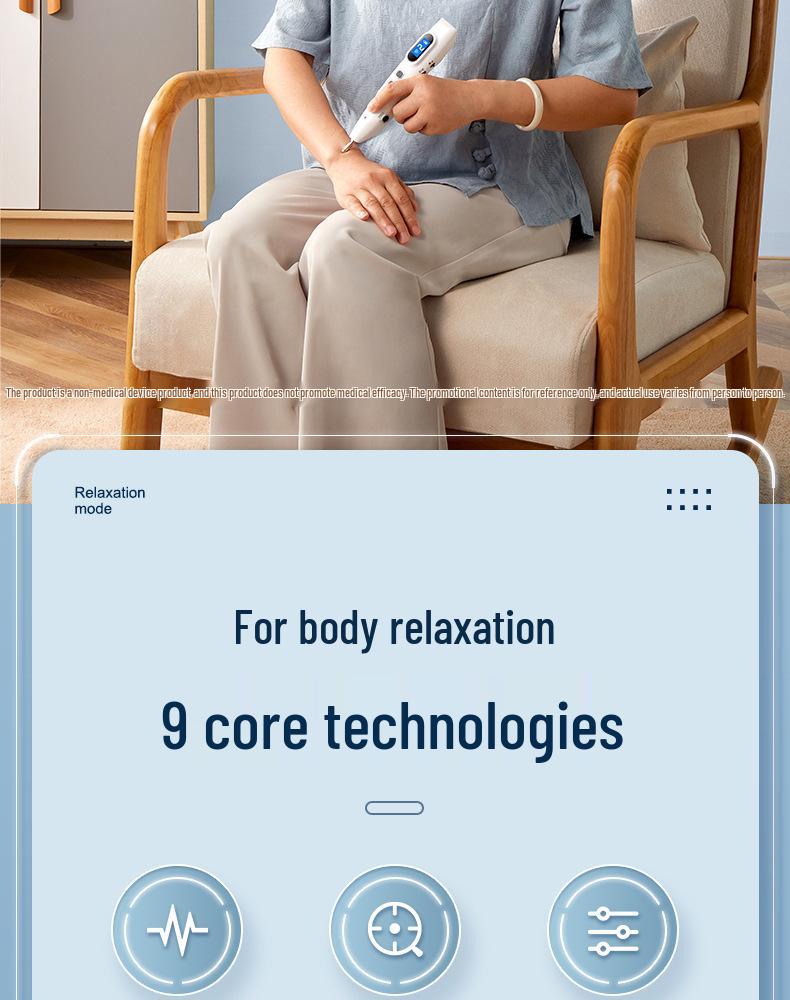 Electronic Beauty Acupoint Meridian Pen for Facial Massage and Acupuncture