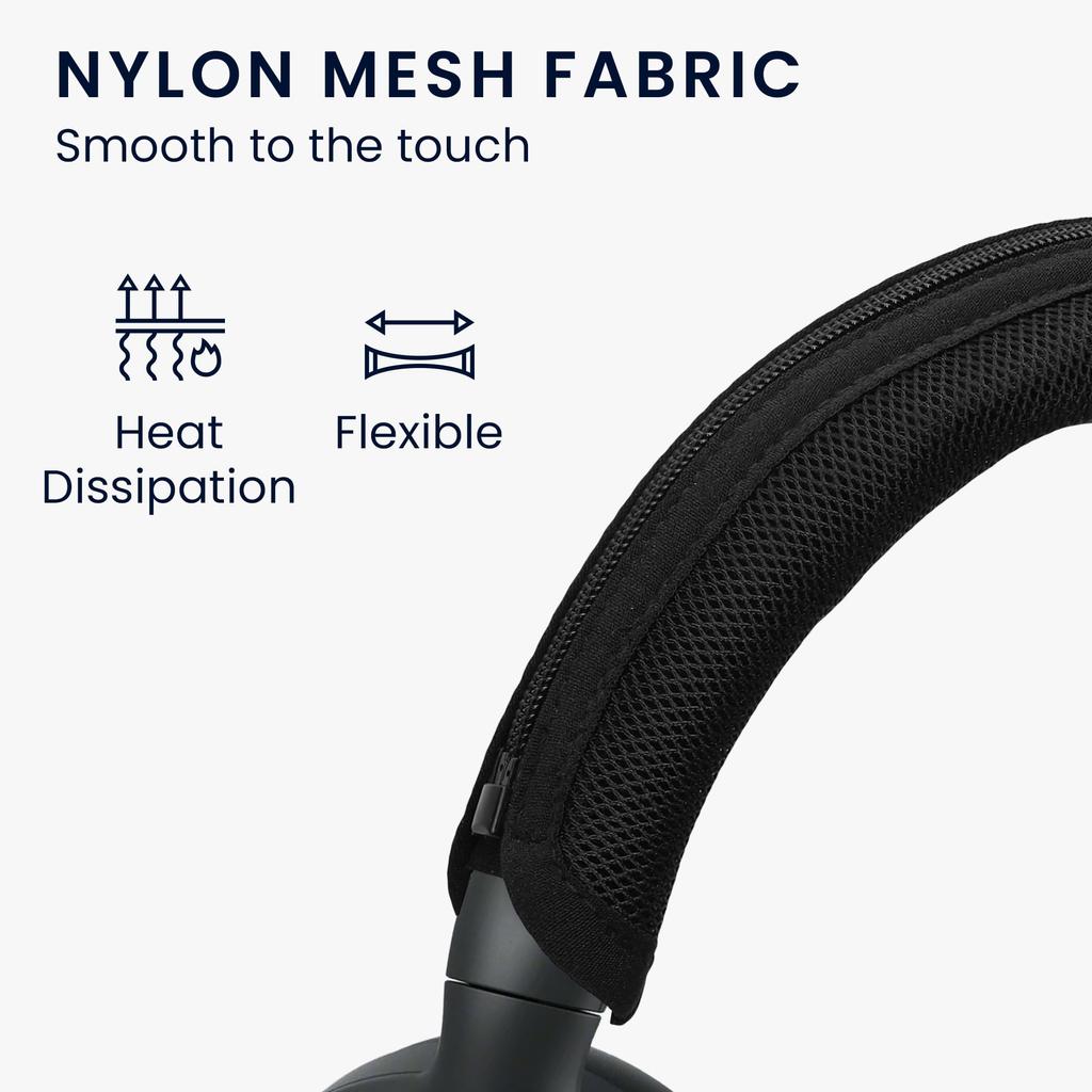 Kwmobile Kopfhörerbezug Kompatibel mit Sony ULT WEAR Kopfbügelbezug Einfach zu installieren Nylon Schwarz -