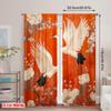 2pcs 2D flat printing Party Curtains Two white ice creams (6) Polyester Without Electricity Party Decorations Perfect for Home