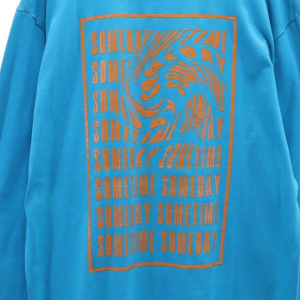 unused VAST222 19ss made in Japan Print Long sleeve sweat trainer 3 blue Men's Used