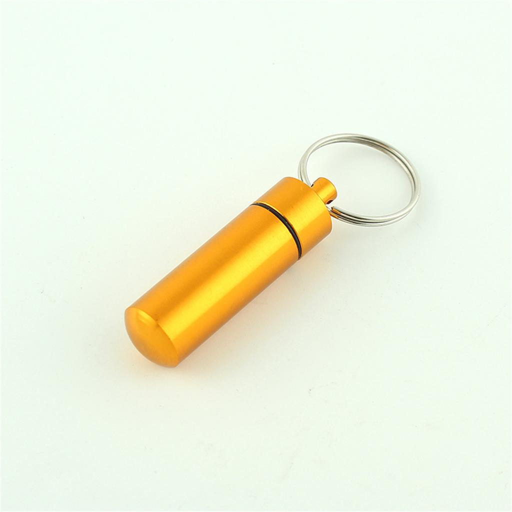 Mini Portable Pill Box Waterproof Aluminum Cases Tablets Bottle Medicine Vitamin Pillboxs Fish Oils Container Organizer Storage