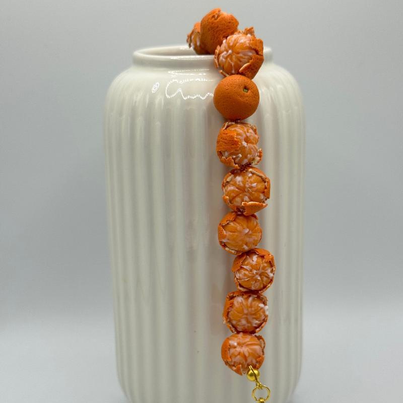 3D Fruit Beaded Bracelet Hypoallergenic Resin Hand Chain for Women Summer Seaside Trip Jewelry Accessories