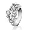 Huitan Hyperbole Wide Ring for Women Gold Color Luxury Twist Design Band Cocktail Rings Fashion Female Accessories Party Jewelry