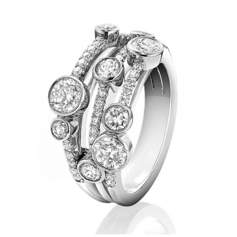 Huitan Hyperbole Wide Ring for Women Gold Color Luxury Twist Design Band Cocktail Rings Fashion Female Accessories Party Jewelry