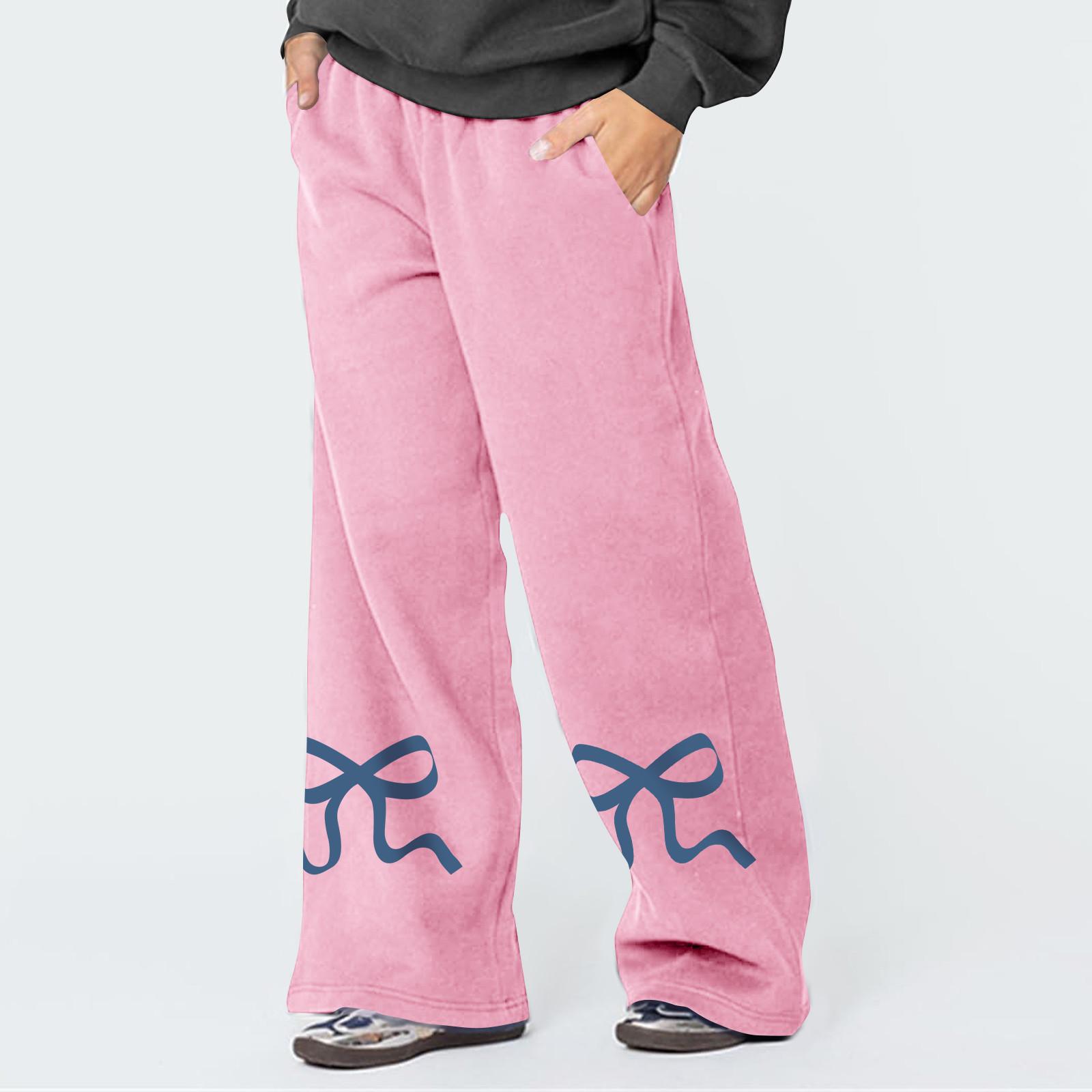 

Женская рабочая одежда, спортивные штаны, повседневные свободные флисовые брюки для бега с высокой талией, женские спортивные штаны, повседневные брюки, штаны для йоги, домашняя одежда XL розовый