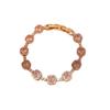 Heart Flower Diamond 18k Gold-Plated Zircon Bracelet: Elegant, Versatile Hand Jewelry for Women
