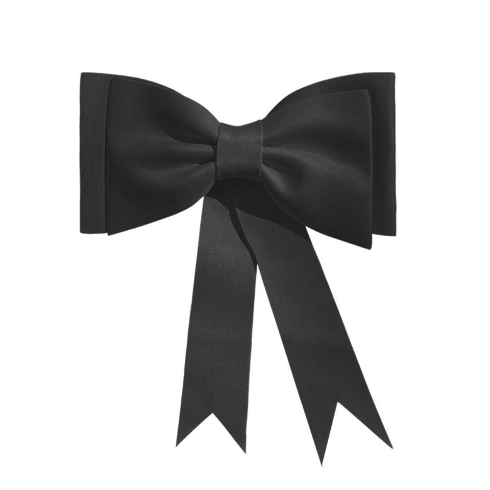 Makaron Bow Knot Sticker Soft Foam Bow Knot Ornament Pure Color Car Sticker Electric Vehicle Decorative Ornament Accessory