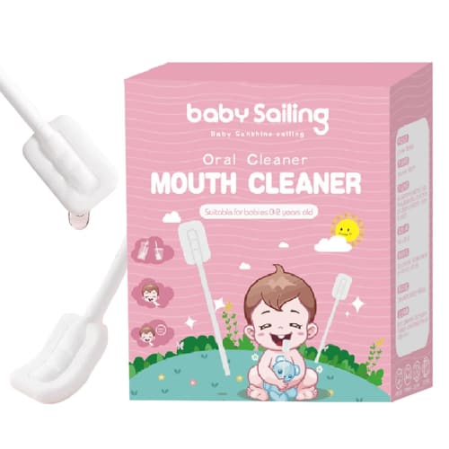 Flexible Baby Toothbrush - Baby Oral Cleaner, Tongue Cleaner Skim Gauze 30 Pieces, Portable Oral Tongue Gauze Gum Cleaner, Toothbrush Tongue Cleaner f