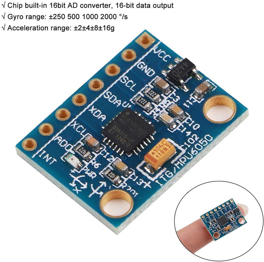 GY-521 MPU-6050 Module – 3-Axis Gyroscope & Accelerometer – For Arduino – Precise Motion Control – Green – Plastic