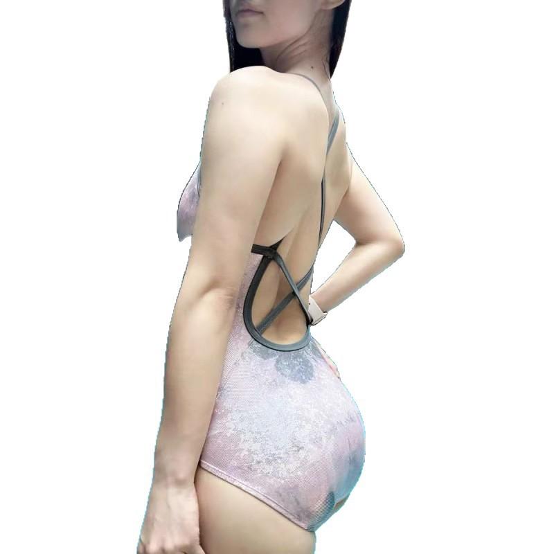 [Butterfly Dance] Women's one-piece triangle professional racing swimming pool special swimsuit