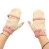 1Pair USB Heated Gloves Adjustable Temperature Electric Heated Gloves for Ski Hiking Cycling 5V Pink