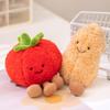 Chestnut & Tomato Plush Toy Set - Funny Big Orange, Good Persimmon, and Small Peanut Dolls