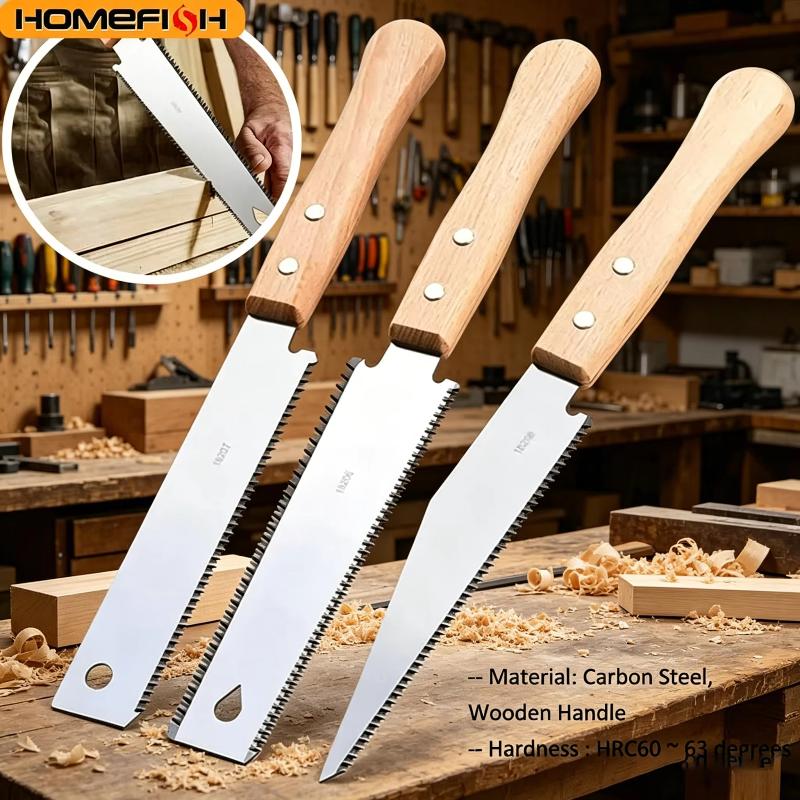 Small Hand Saw Wood Handle Fast Cutting Sharp Blade For Woodwork Diy Home Repair