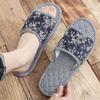Cloth bottom slippers couple fresh and versatile home indoor silent silent does not hurt the wooden floor men's and women's four seasons