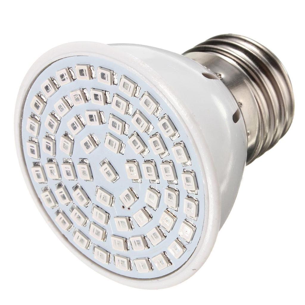 E27 5W 60 LED 2835 SMD Grow Glühbirne Lampe Gartenpflanze Blüte Hydrokultur