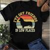 Retro Vintage Corgi, Corgi Mom,I've Got Friends In Low Place T-Shirt - Gift for Dog Lovers - Funny Dog - Corgi Lovers - Mother's Day