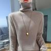 2025 A/W Women's High Neck Loose Knit Mink Velvet Cashmere Sweater