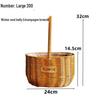 Pastoral Hand-Woven Rattan Willow Flower Basket Souvenir