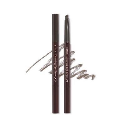 New Drawing Eyebrow Auto Pencil 0.25g, No. 2 Gray Brown, 4 Pcs.