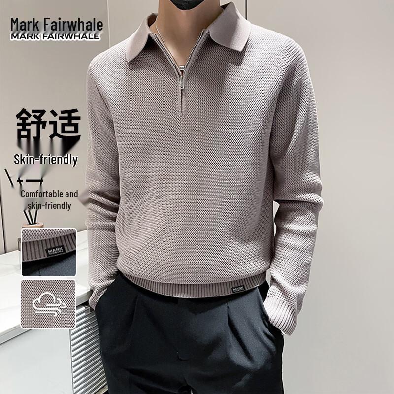 Mark Fairwhale Men's American Minimalist Mock Neck Sweater
