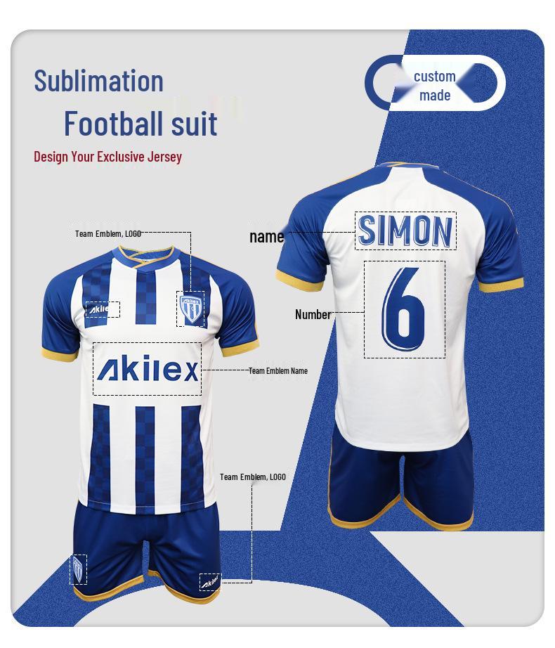 Custom Football Training Set: Short Sleeve & Shorts, Quick-Drying Team Uniform for Home Competitions