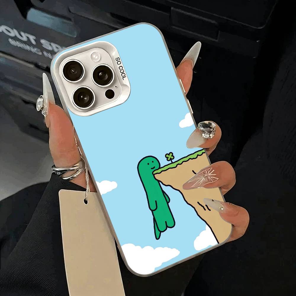 Cute- Jogu-mans D-Dinosaurs Phone Case For iPhone 17,16,15,14,13,12,11 Plus,Pro Max,XS,white silver phone case
