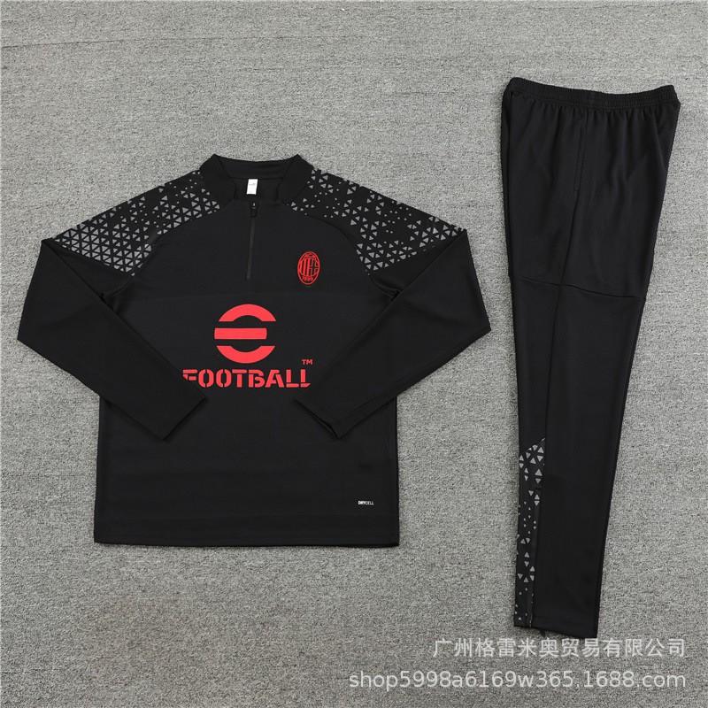 AC Milan Official 2024-`` Half-Zip Black