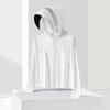 UPF100 + summer sunscreen clothing women's ice silk breathable vinyl large brim removable UV protection ice feeling sunscreen