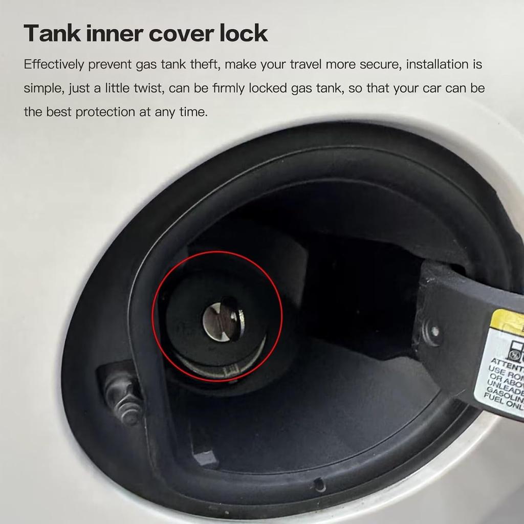 2024 Upgraded Locking Gas Fuel Tank Cover Plug Cap with 2 Keys For Ford F-150, OE 8U5Z9C268B