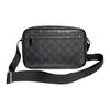 Gucci Essence Classic Series Adjustable Shoulder Strap Zipper Closure GG Coated Canvas Crossbody Bag Mini Men Crossbody Bag Black 876494-FAF9R-1000