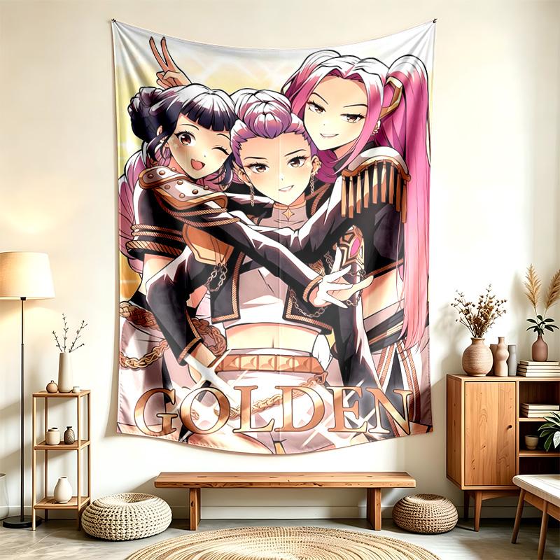Kpop Dämonenjäger (18) Wandteppich Geeignet Für Die Dekoration Von Häusern Wohnheimen Und Schlafzimmern Weich Anzufassen Und Ein Perfektes Geschenk Für Freunde Und Familie