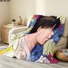 1PC The Summer Hikaru Patterned Flannel Blanket Suitable For All Seasons For Home Decor Warmth And Comfort Gifts Holiday Present