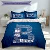 3pcs BIRMINGHAM CITY LOGO Duvet Cover Set, Includes 1 Duvet Cover and 2 Pillowcases,Skin-Friendly&Comfortable Fabric,Suitable Bedding Sets