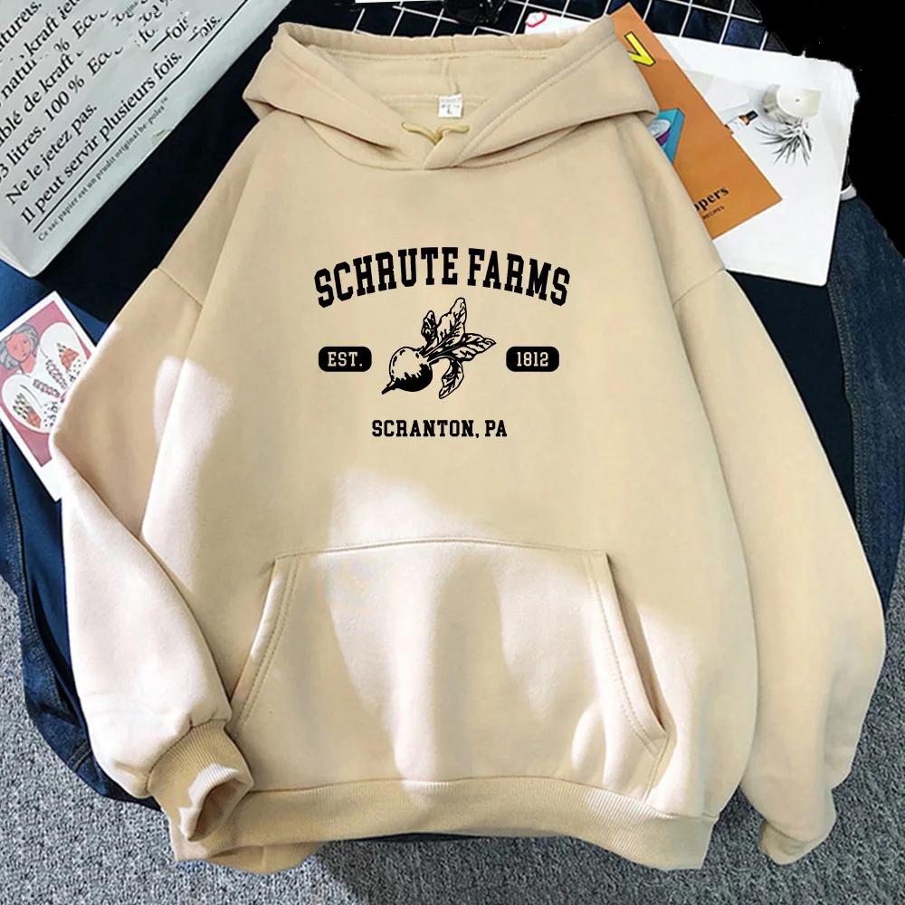Dwight Schrute Hoody Vintage Printed Hoodie Minimalism Graphic Sweatshirt Unisex Winter Fleece Pullovers Retro Clothes