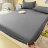 Red Bean Fitted Sheet: Universal Non-Slip Mattress Protector for All Seasons