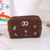 Cute Plush Sandwich Cookie Pencil Case With Large Capacity For Students And Girls